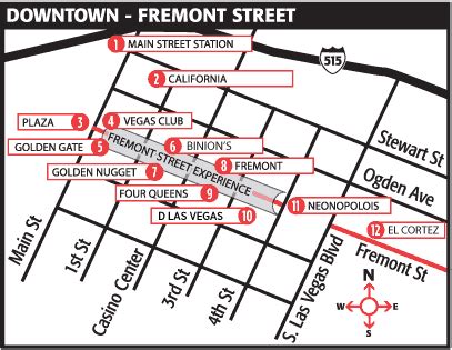 fremont street printable map.